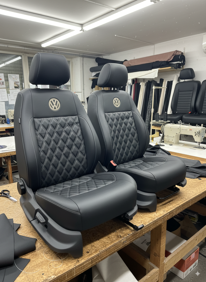 VW T4 campervan seats upholstery Blue Note Upholstery